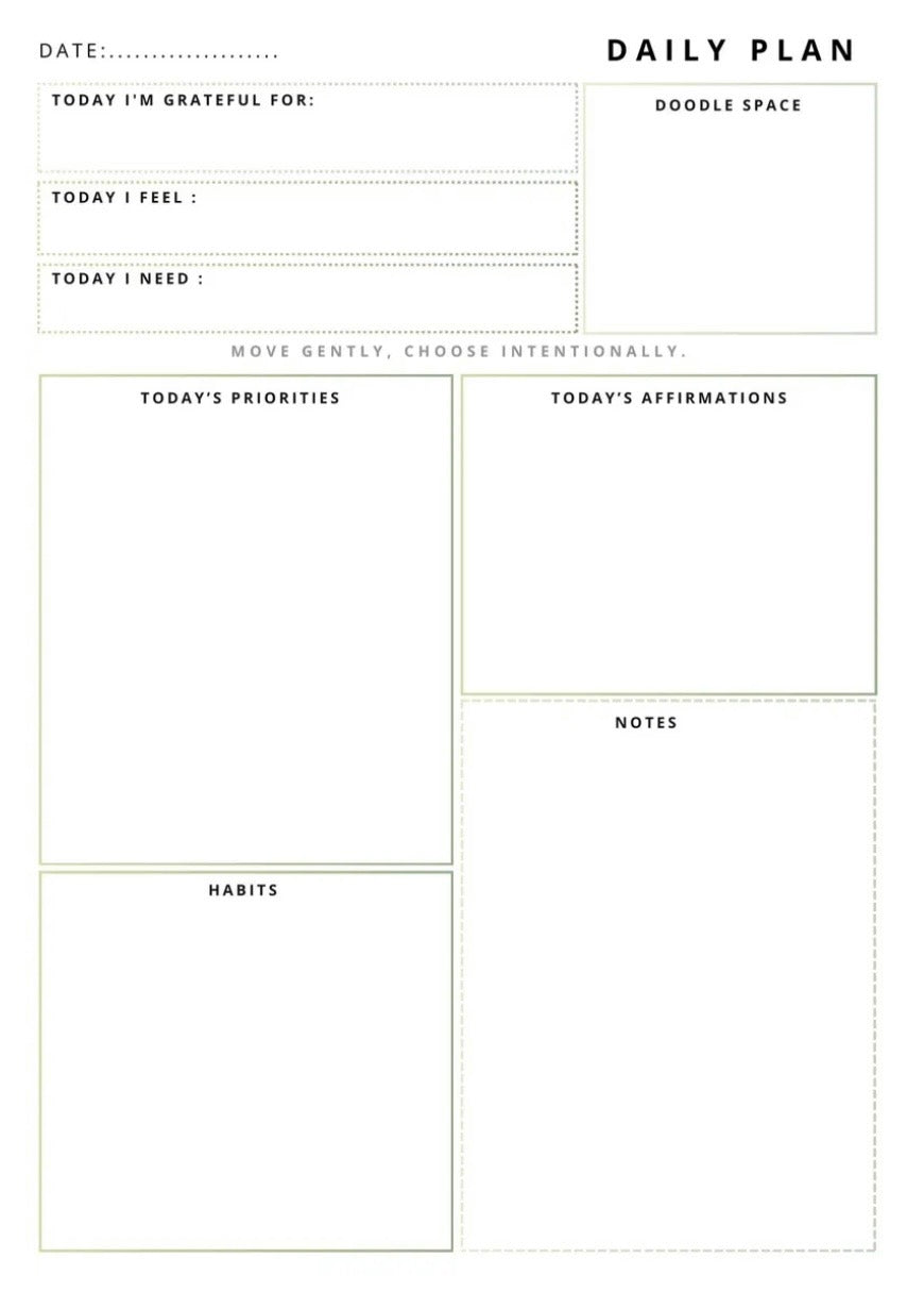 Silk Bound - Daily Planner with a Time Block